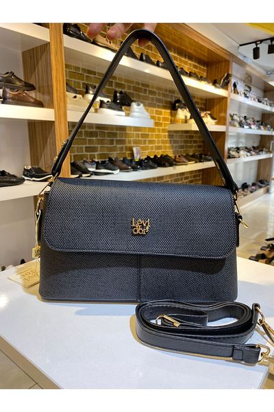 Levidor Levi̇dor Quality Stylish and Convenient Black Hand and Shoulder Bag