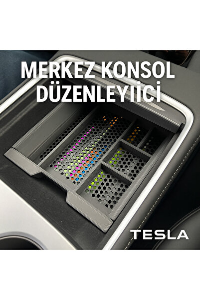 Butik Tesla Model Y(Eski Makyaj) Uyumlu Araç İçi Organizer