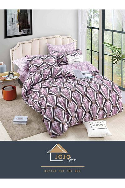 JOJO Elegant Linen Set for Double Bed Made of Fine Cotton, consisting of 6 pieces, 230x250cm