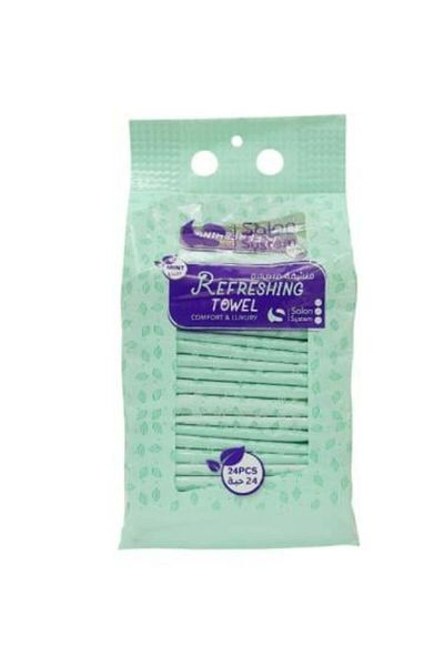 Salon System Refreshing Towel from Salon System - Mint Scent 24 Pieces