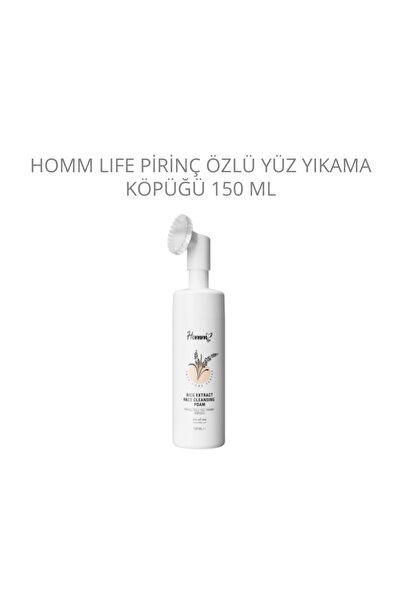 hommlife Pirinç Özlü Yüz Yıkama Köpüğü