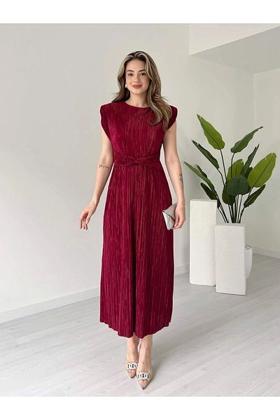 Lusin Rochie de vară căptușită, căptușită, cu talie elegantă, de damă
