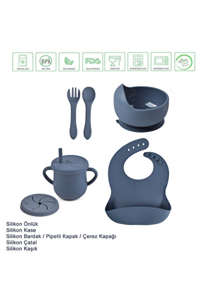 jojobebek Silikon Vakumlu Kase, Silikon Çatal-kaşık, Silikon Pipetli Bardak, ...