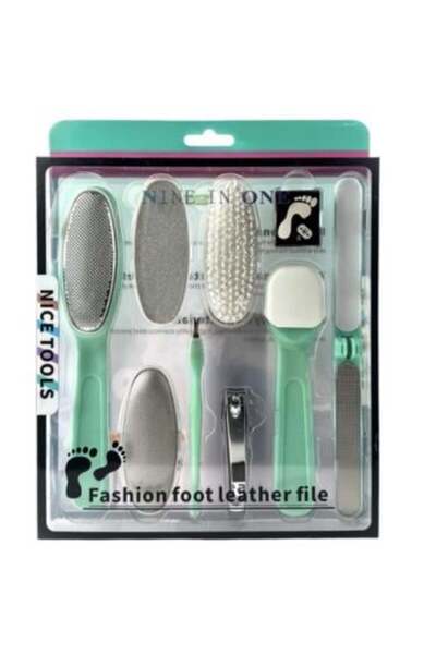Salon System مجموعة أدوات العناية بالقدم 9 في 1 من صالون سيستم (لون عشوائي)