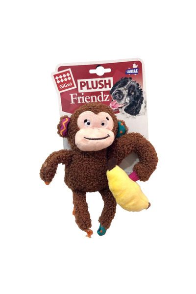 Gigwi 6796 Plush Friendz Sesli Maymun Peluş Köpek Oyuncağı