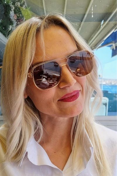 Mood Agenda Unisex Fancy Vintage Square Model Sunglasses