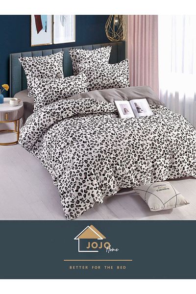 JOJO Elegant Linen Set for Double Bed Made of Fine Cotton, consisting of 6 pieces, 230x250cm