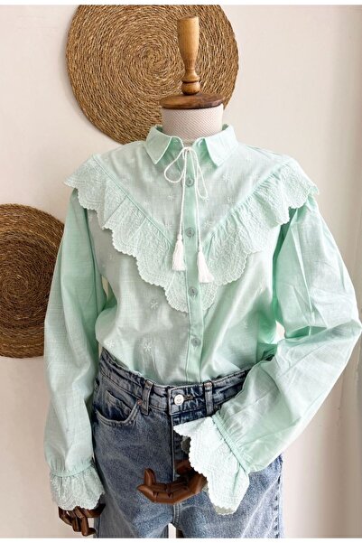 Stylife Yeşil Fistolu Gömlek