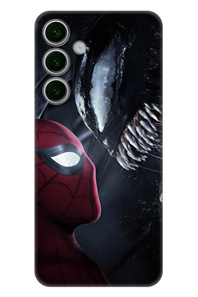 Lopard Case for Samsung Galaxy A56 Non-Peeling Covers 25 Venom Spiderman Black Red
