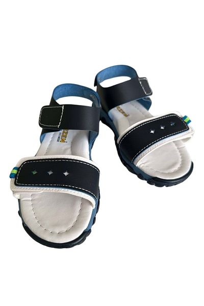 wakawakakidsstore Sandale unisex pentru copii cu velcro albastru bleumarin