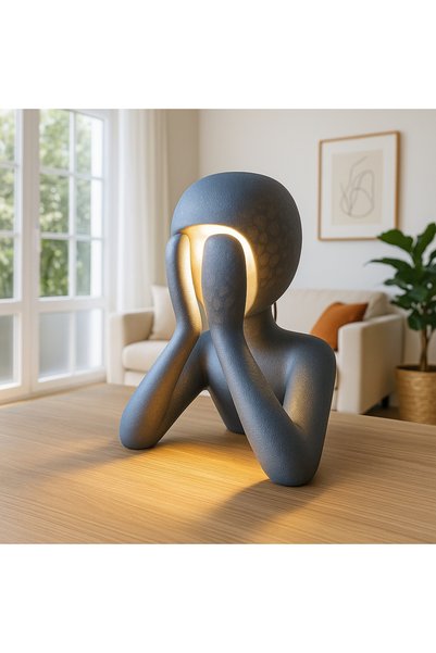 3dlab Prestige Series – Figurative Art Table Lamp, Modern Design Table Lamp & Dim Light