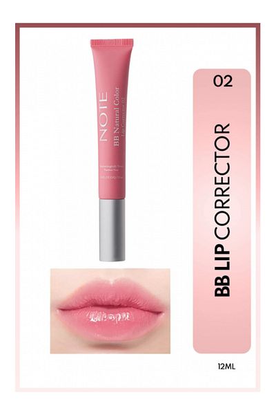 NOTE Bb Lip Corrector 02 – Moisturizing Gloss With Natural Pink Pigment And Cushion Applicator – 12 ml