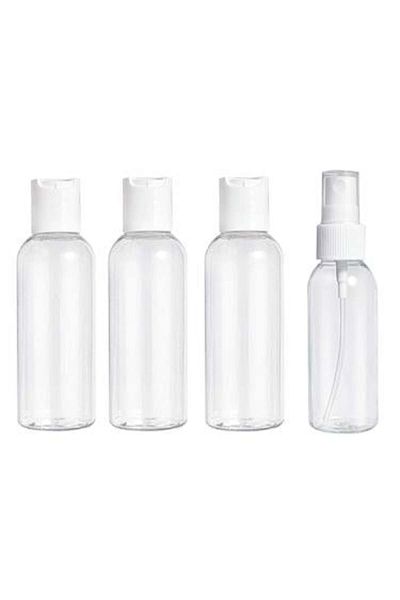 Salon System Transparent Plastic Container Set by Salon System, 4 Pieces
