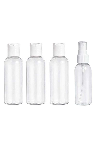 Salon System Transparent Plastic Container Set by Salon System, 4 Pieces