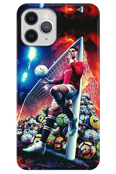 Lopard Cover for Apple iPhone 11 Pro Max Case Red with 2 Cristiano Ronaldo Goal
