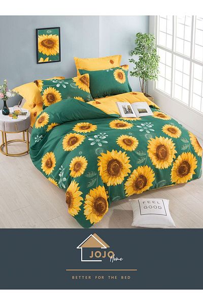 JOJO Elegant Linen Set for Double Bed Made of Fine Cotton, consisting of 6 pieces, 230x250cm