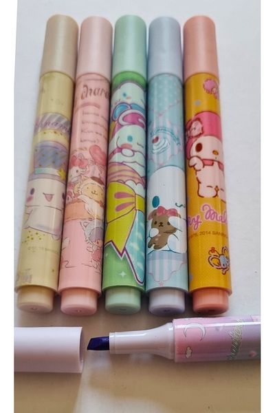 CHOSCH 6Pcs Chosch Kitty Highlighter with Cut Tip Ch-521