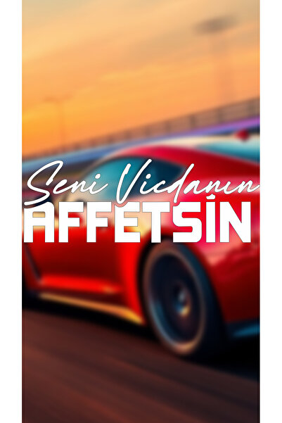 Furens Seni Vicdanın Affetsin Yazı JDM Araba-Motosiklet Cam Etiket Sticker 24...