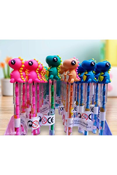 izmir yazici servis Sevimli Dinazorlar Yumurtlayan Kurşun Kalem Seti 12 Li Se...