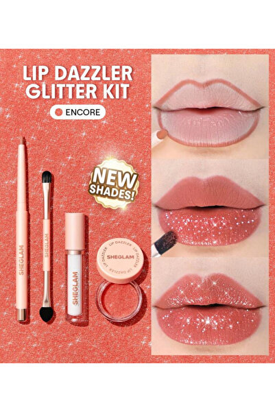 SHEGLAM Lip Dazzler Glitter Kit- Encore
