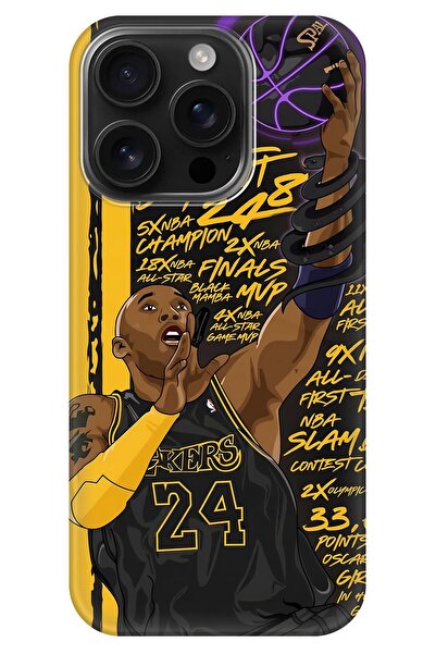 Lopard Apple iPhone 16 Pro Max Printed Case Covers 8 Kobe Bryant Fan Art Purple