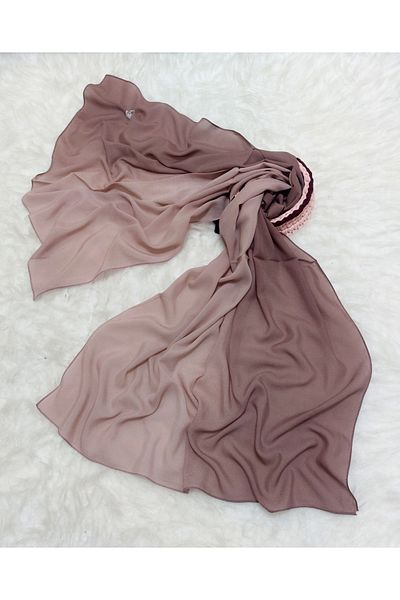 istanbul prensesleri Patterned Chiffon Shawl Gradient Model Soft - Flexible - Soft