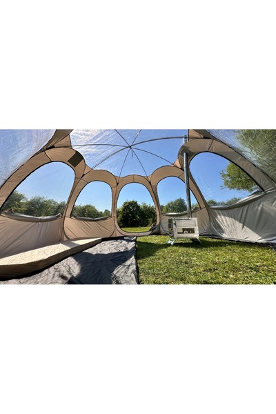 SHUFA Tam Otomatik Şeffaf KUBBE Çadır, Yağmuru ve kar yağışı izlenebilir 400*400*200CM