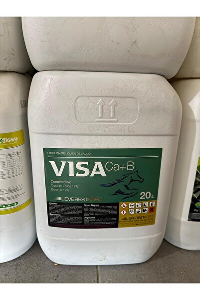 Everest Visa Ca + B Sıvı Kalsiyum ve Bor içeren 20 Litre Organik(NİTRO PLUS )