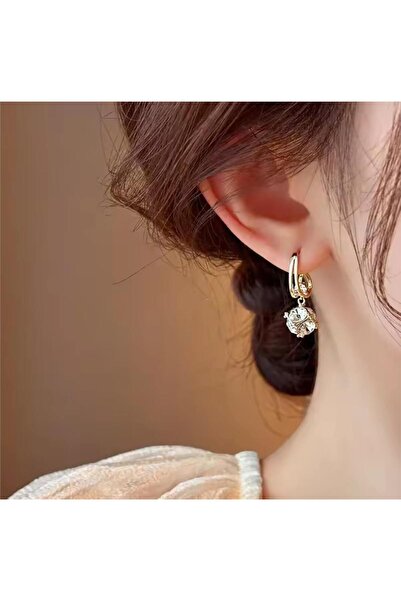 Pelin Aksesuar Kristal Toplu Halka Küpe