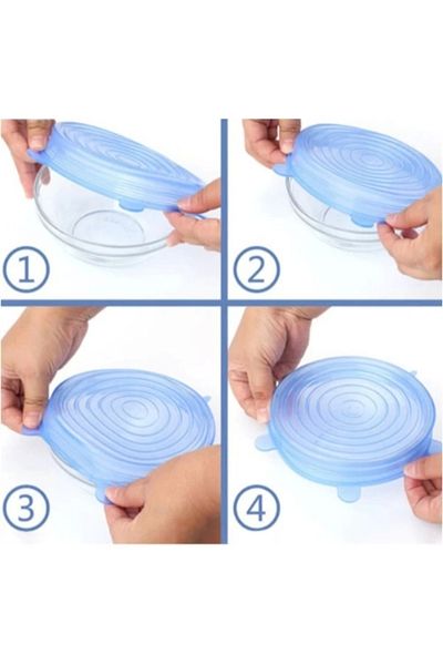 Store Silicone Food Storage Cover Set 6 Pieces