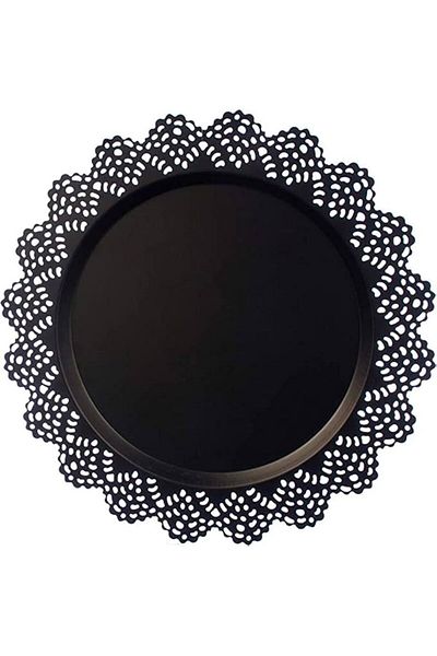 IKEA Wrought iron lace serving tray, metal, 2 pieces