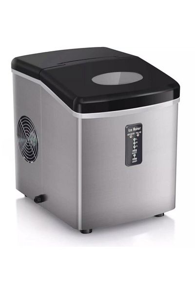 Nova Heavy Duty Ice Maker 15L 15KG 24H with LED Display 3 Ice Sizes Fast Cooling for Home Bar Kitchen