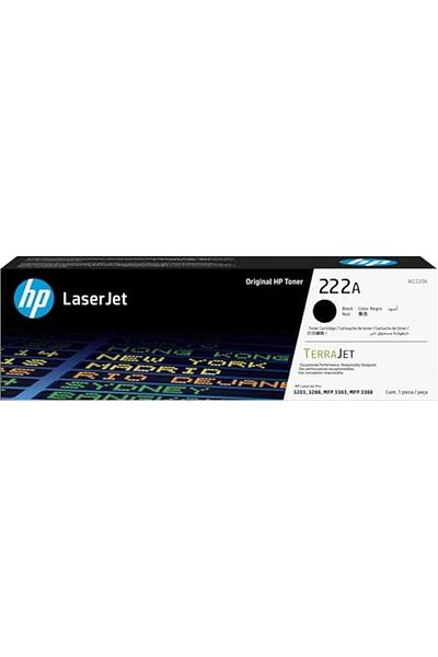 HP HP Original Black LaserJet Ink Cartridge 222A (W2220A), 1300 Pages