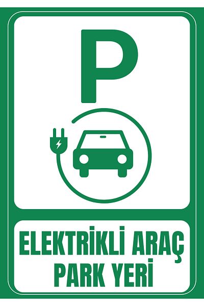 Girl Power 35 X 50 Electric Vehicle Parking Place Direction Warning Sign 3 mm Foil Printing on Dekota