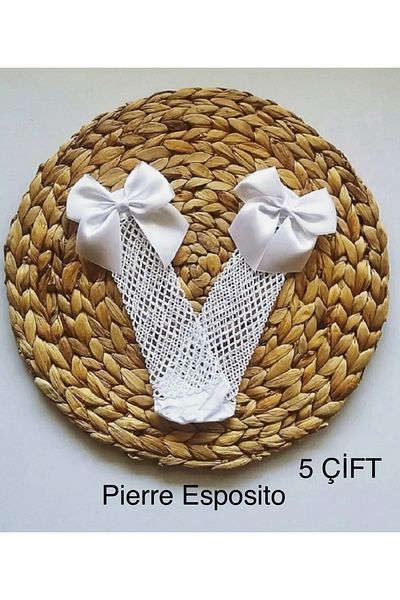 Pierre Esposito Girl's Knee Length Mesh Socks