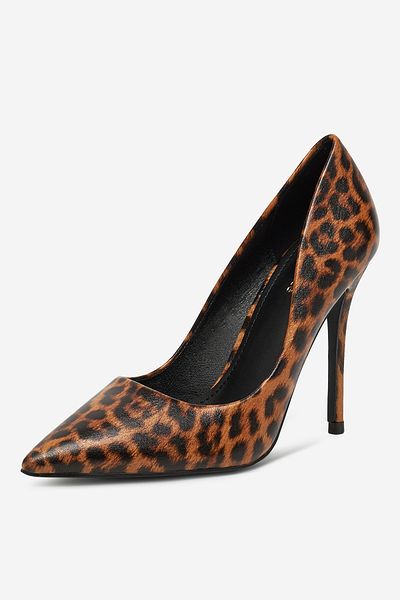 DeeZee Pantofi cu toc stiletto maro cu talpă joasă, model stiletto, talpă 37