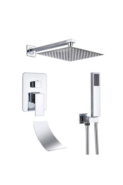 Blackswan Design Shower mixer set, Blackswan, Type M2.3.3, glossy chrome model, size 20 cm