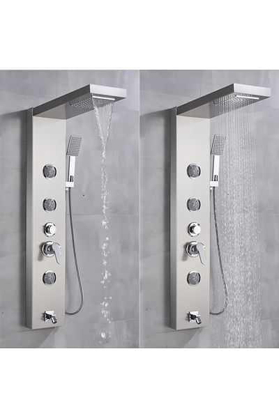 Blackswan Design Panel dus, Blackswan, Tip M1039, model nichel cu pipa si functie SPA, dimensiune 114 cm