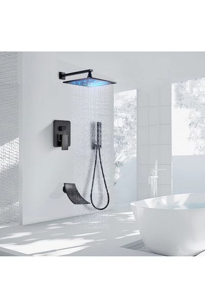 Blackswan Design Set baterie dus, Blackswan, Tip M3.6 LED, model negru antichizat, dimensiune 40 cm