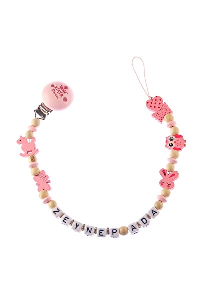 Sahi Aksesuar Isimli Emzik Zinciri - Emzik Askısı - Bebek Hediyesi