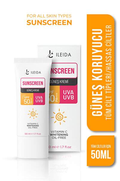 İLEİDA Güneş Kremi Leke Karşıtı Ve Yüksek Koruma Spf 50