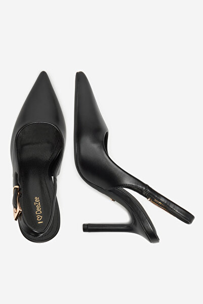 DeeZee Women's Pumps on a high heel low black stiletto 36