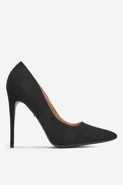 DeeZee Women's Pumps on a high heel low black stiletto 38
