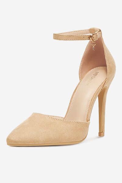DeeZee Women's Pumps on a high heel low beige stiletto 37