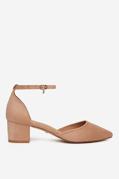 DeeZee Women's Pumps on a block heel low beige block heel 38