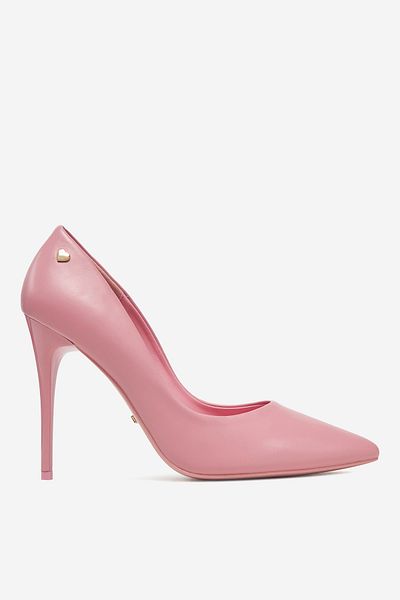 DeeZee Women's Pumps on a high heel low pink stiletto 38