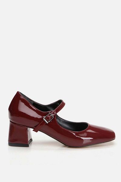 Yaya by Hotiç Pantofi clasici cu toc de damă roșu Claret 01AYY 299070 A780