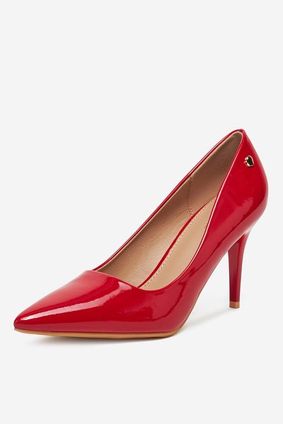 DeeZee Women's Pumps Low Red Stiletto Heel 36