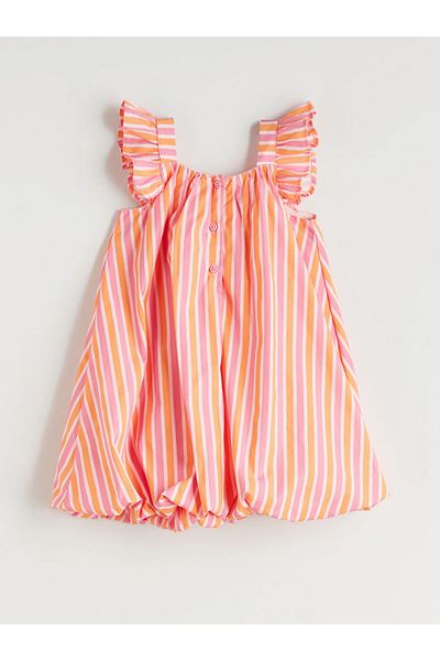 LC Waikiki Lcw kids orange bicycle collar girl child poplin dress