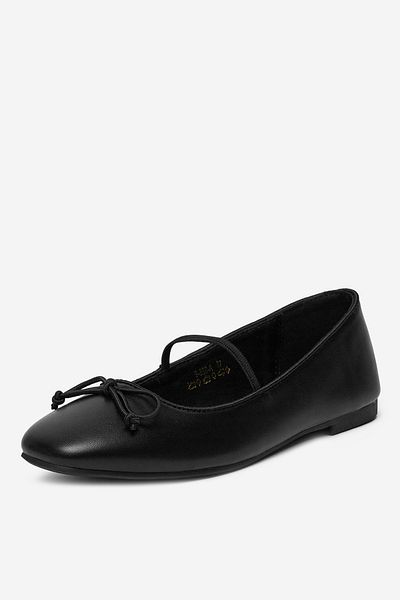 DeeZee Women's Ballerinas Low Black Flats 41